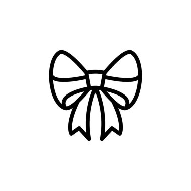 Vektör olarak kurdele hediye ikonu. Logotype