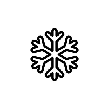 Vektör olarak kar tanesi simgesi. Logotype