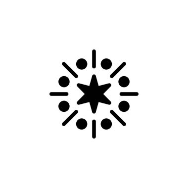 Vektör olarak havai fişek ikonu. Logotype