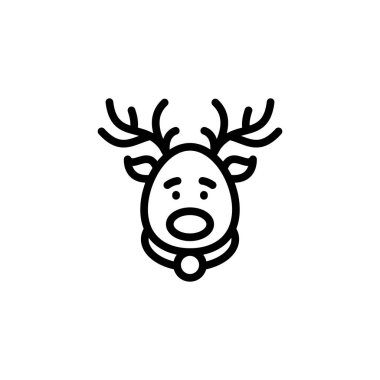 Geyik simgesi vektör. Logotype