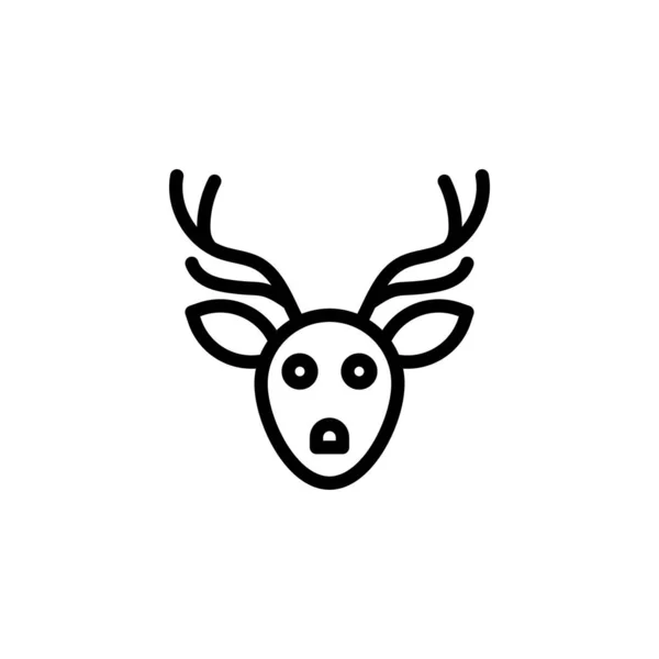 Älgikon Vektor Logotyp — Stock vektor