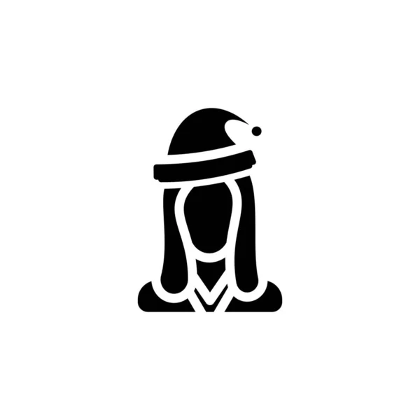 Icône Femme Vecteur Logotype — Image vectorielle