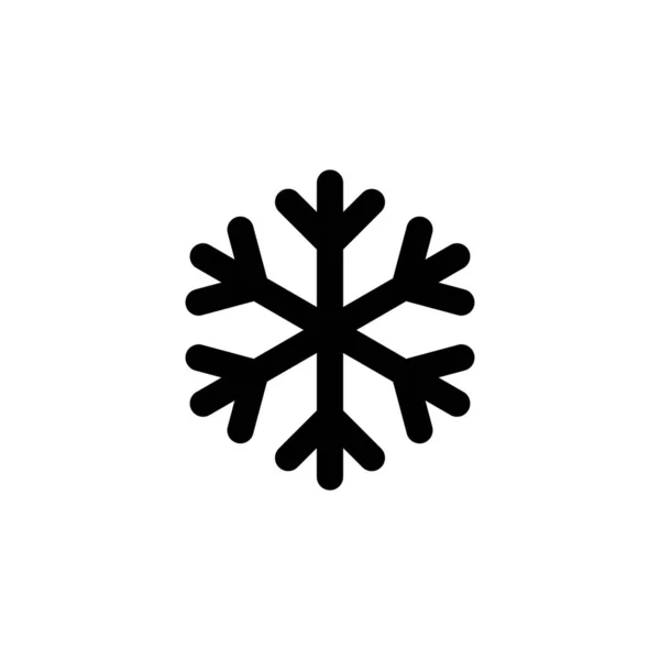 Sneeuwvlokje Icoon Vector Logotype — Stockvector
