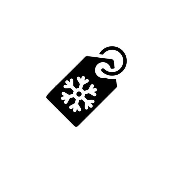 Kerstlabel Icoon Vector Logotype — Stockvector