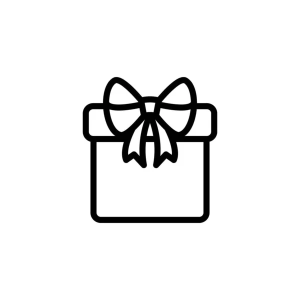 Піктограма Подарункової Коробки Векторі Логотип — стоковий вектор