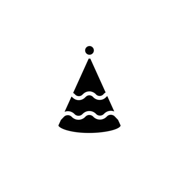 Party Hat Icono Vector Logotipo — Vector de stock