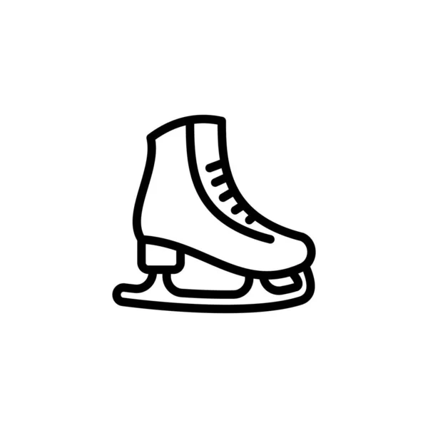 Patinaje Sobre Hielo Zapatos Icono Vector Logotipo — Archivo Imágenes Vectoriales