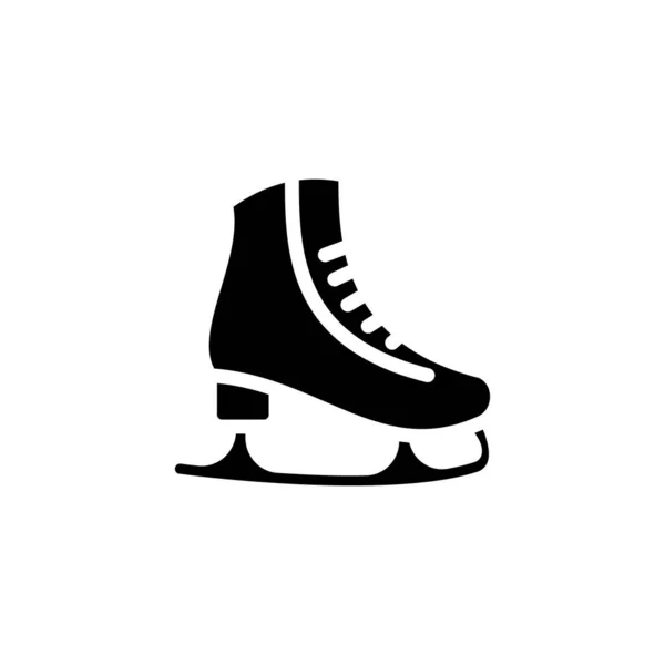 Patinaje Sobre Hielo Zapatos Icono Vector Logotipo — Vector de stock