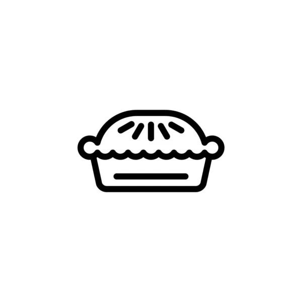 Vektör Olarak Meyveli Kek Simgesi Logotype — Stok Vektör