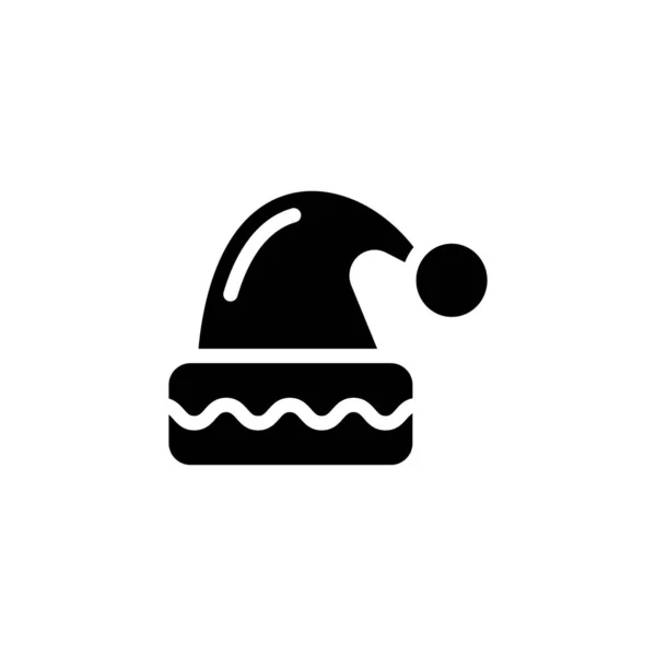 Weihnachtsmützen Symbol Vektor Logotyp — Stockvektor