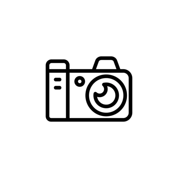 Icona Della Fotocamera Nel Vettore Logotipo — Vettoriale Stock