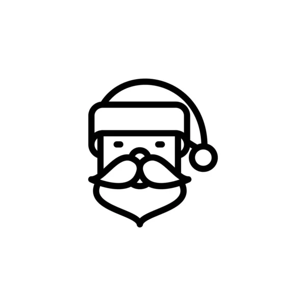 Icono Santa Claus Vector Logotipo — Vector de stock