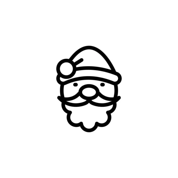 Weihnachtsmann Symbol Vektor Logotyp — Stockvektor
