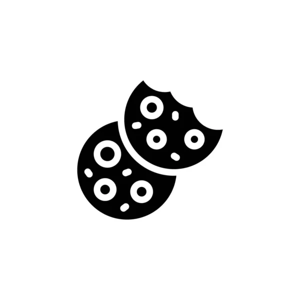 Cookies Icon Vector Logotype — 图库矢量图片