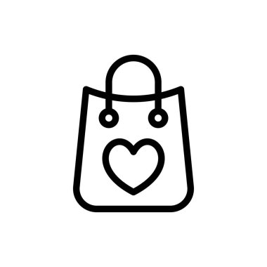 Hediye Torbası simgesi vektörde. Logotype