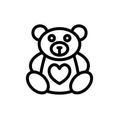 Oyuncak ayı ikonu. Logotype