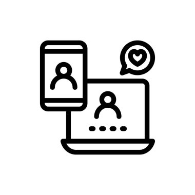 Vektör olarak Sosyal Medya simgesi. Logotype