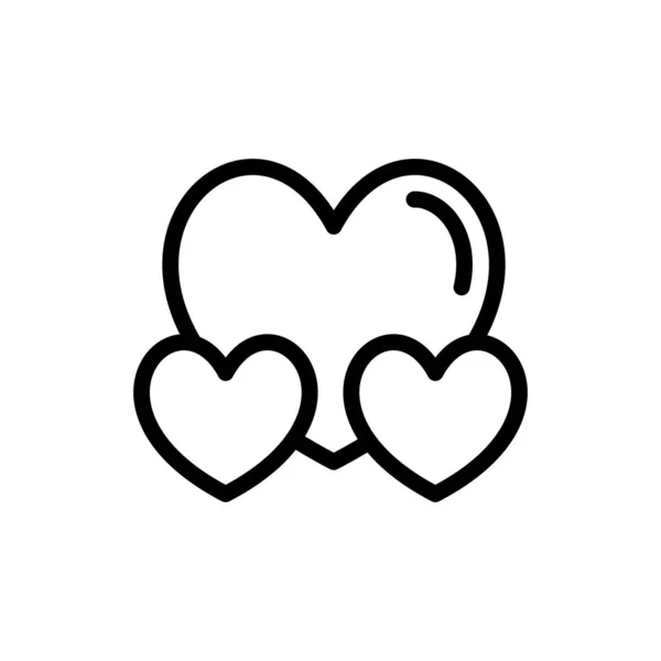 Icono Amor Vector Logotipo — Archivo Imágenes Vectoriales