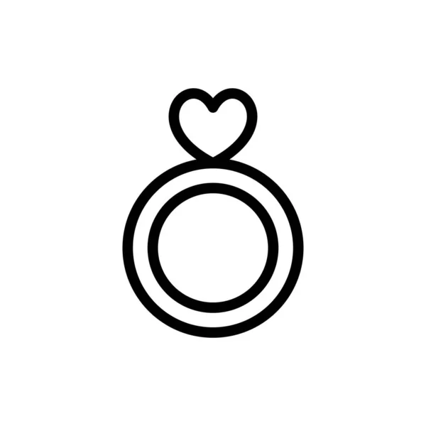 Значок Кольца Векторе Логотип — стоковый вектор