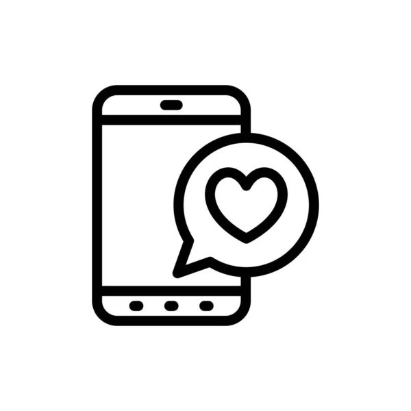Love Message Icon Vector Logotype — 图库矢量图片