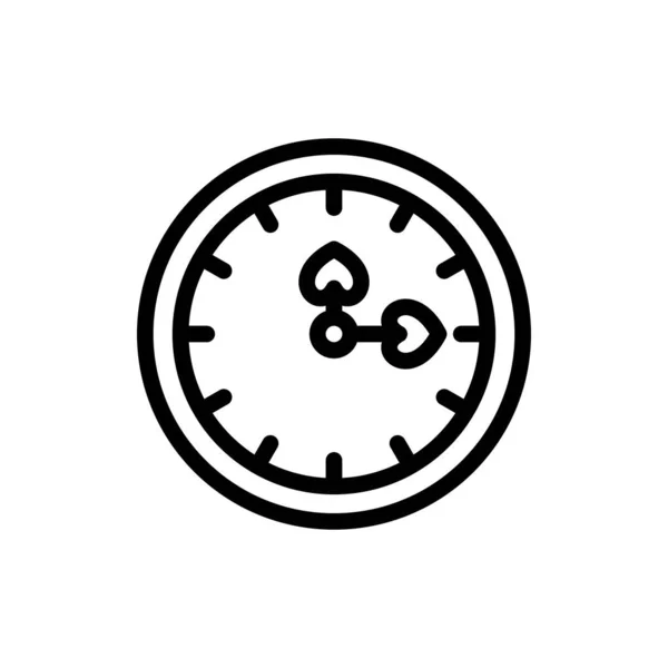 Romance Icono Tiempo Vector Logotipo — Vector de stock