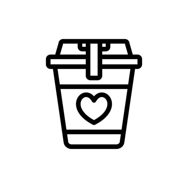 Иконка Кофе Векторе Логотип — стоковый вектор