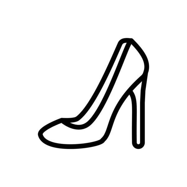 High Heel Icon Vector Logotype — Stock Vector