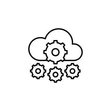 Ayarlar simgesi vektörde. Logotype