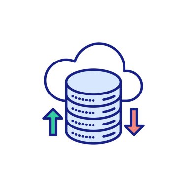 Vektör olarak Sistem Yedekleme simgesi. Logotype