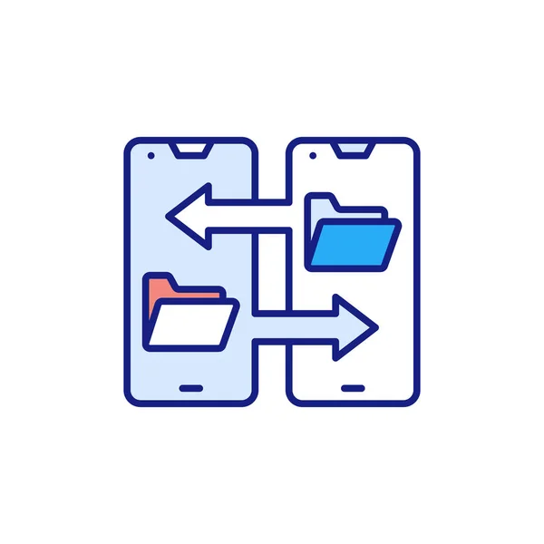 Піктограма Спільного Доступу Даних Векторі Логотип — стоковий вектор