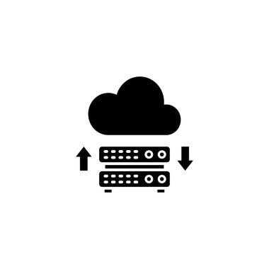 Veri Ağı simgesi vektör olarak. Logotype