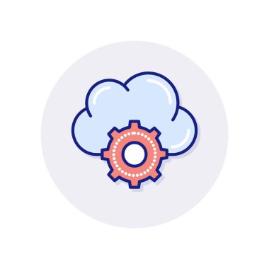 Ayarlar simgesi vektörde. Logotype