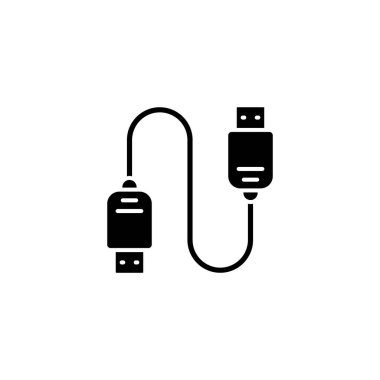 Vektör olarak USB Bağlantı simgesi. Logotype