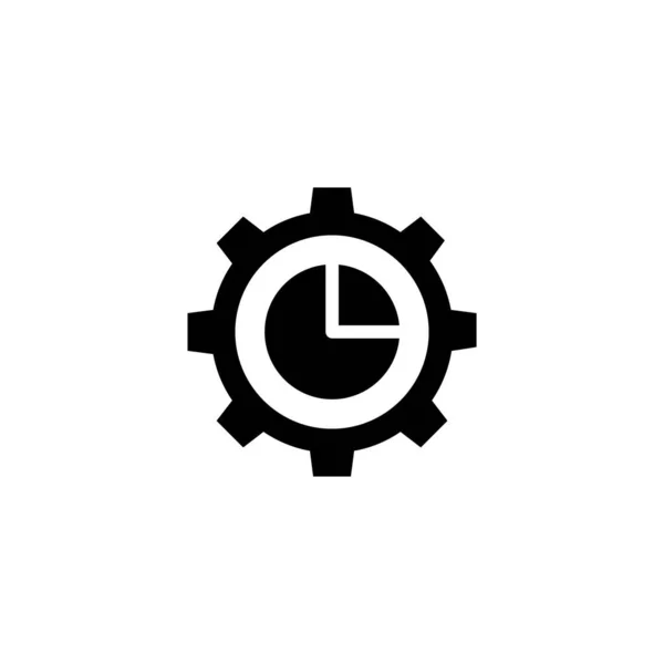 Εικονίδιο Διαχείρισης Δεδομένων Διάνυσμα Λογότυπο — Διανυσματικό Αρχείο