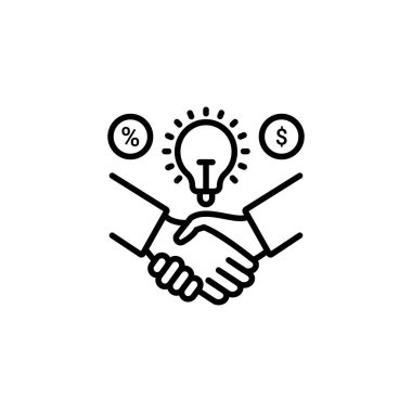 Stratejik Yönetim ikonu vektör olarak. Logotype