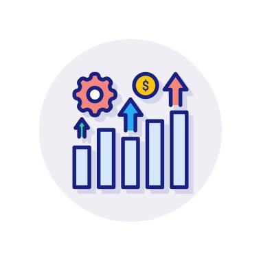 Vektör olarak İş Kârı simgesi. Logotype