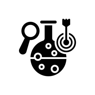 Vektör olarak araştırma simgesi. Logotype