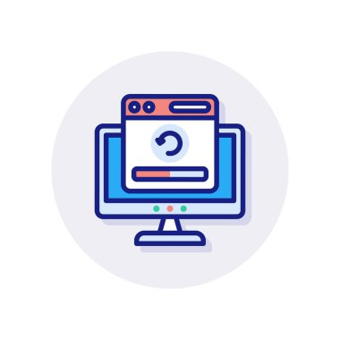 Vektör olarak Web Tasarım simgesi. Logotype