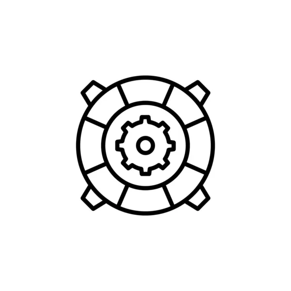 Иконка Справка Службы Векторе Логотип — стоковый вектор