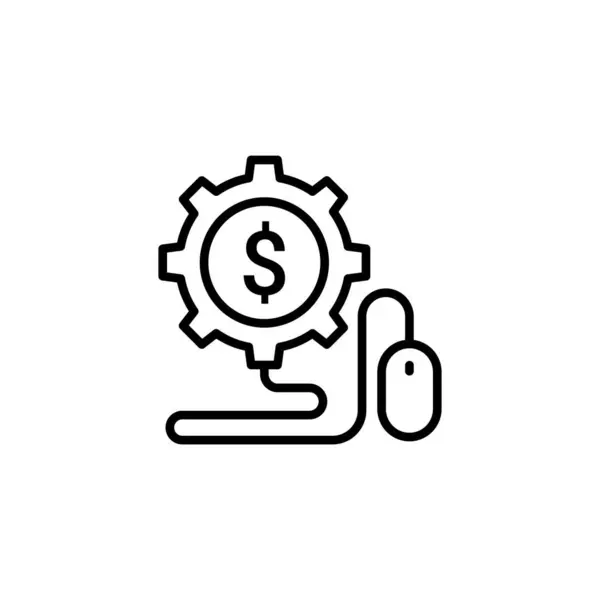 Πληρωμή Ανά Κλικ Εικονίδιο Διάνυσμα Λογότυπο — Διανυσματικό Αρχείο