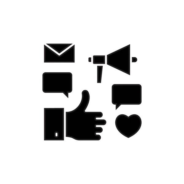 Social Campaign Symbol Vektor Logotyp — Stockvektor