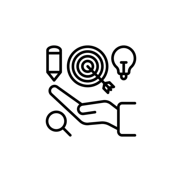 Εικονίδιο Επιχειρηματικής Στρατηγικής Διάνυσμα Λογότυπο — Διανυσματικό Αρχείο