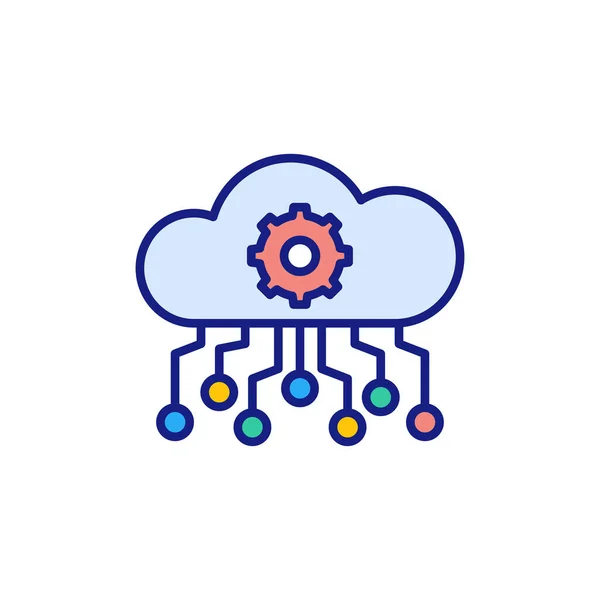 矢量中的云计算图标 标识类型 — 图库矢量图片