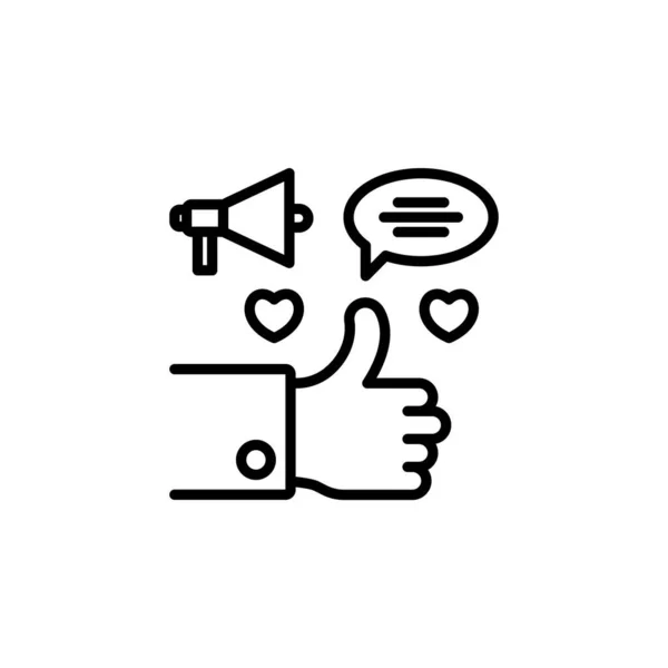 Social Campaign Symbol Vektor Logotyp — Stockvektor