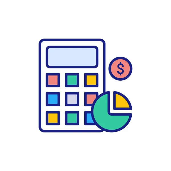 Calculation Icon Vector Logotype — Stock Vector