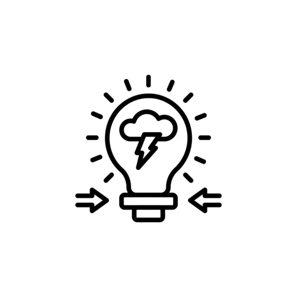 Ícone Campanhas Criativas Vetor Logotipo — Vetor de Stock
