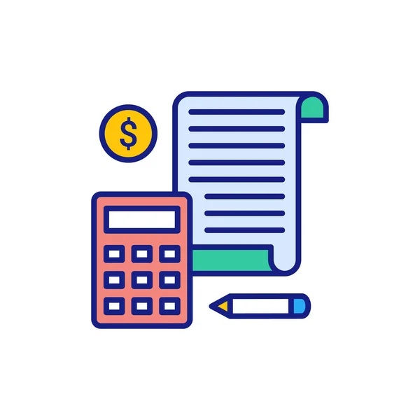 Taxes Icon Vector Logotype — Stock Vector