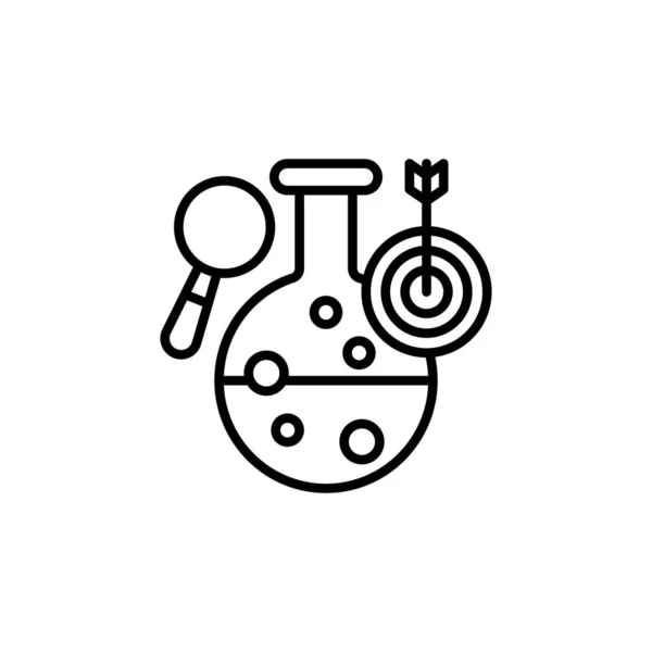 Иконка Исследования Векторе Логотип — стоковый вектор