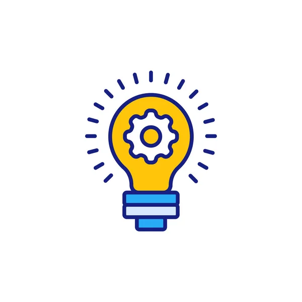 Icona Dell Innovazione Nel Vettore Logotipo — Vettoriale Stock