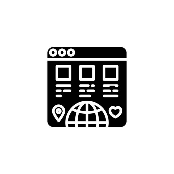 Çevrimiçi Varlık Simgesi Vektörü Logotype — Stok Vektör